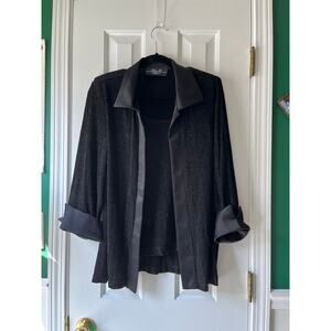 R & M Collection Elegant Black Women's Blouse XL